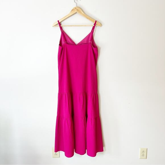 Ted Baker Luaan Deep Pink Button Through Midi Dress Size 8 NWT - Picture 6 of 12